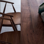 ウィルティック ヨコハギ無垢 ダイニングテーブル （横幅150 x 奥行85 cm） ウォールナット 