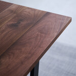 ウィルティック ヨコハギ無垢 ダイニングテーブル （横幅150 x 奥行85 cm） ウォールナット 