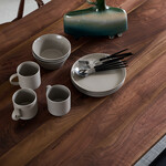 ウィルティック ヨコハギ無垢 ダイニングテーブル （横幅150 x 奥行85 cm） ウォールナット 