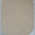 ウィルティック ハーフラウンド マティエラ塗装 ダイニングテーブル（レッドオーク脚） 