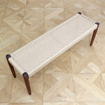 AL （エーエル）ペーパーコード ベンチ（ウォールナット） AL ウォールナット