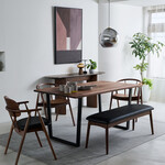 North（ノース） 120 ダイニングベンチ（ウォールナット） 