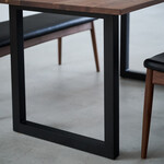 ウィルティック ヨコハギ無垢 ダイニングテーブル （横幅150 x 奥行85 cm） ウォールナット 