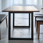 ウィルティック ヨコハギ無垢 ダイニングテーブル （横幅150 x 奥行85 cm） ウォールナット 