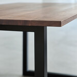 ウィルティック ヨコハギ無垢 ダイニングテーブル （横幅150 x 奥行85 cm） ウォールナット 