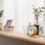 メタルクォーツ アラームクロック（イエロー） 