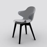 カリガリス サントロペ ダイニングチェア (木脚) ／ Calligaris SAINT TROPEZ Dining chair[CS1855] P266 P15L P266 イメージCG画像