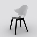 カリガリス サントロペ ダイニングチェア (木脚) ／ Calligaris SAINT TROPEZ Dining chair[CS1855] P848 P15L P848 イメージCG画像