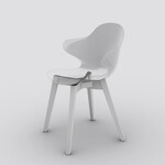 カリガリス サントロペ ダイニングチェア (木脚) ／ Calligaris SAINT TROPEZ Dining chair[CS1855] P848 P94 P848 イメージCG画像