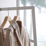 スリムコートハンガー ライン（ホワイト） 