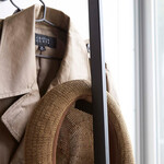 スリムコートハンガー ライン（ブラック） 