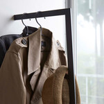 スリムコートハンガー ライン（ブラック） 