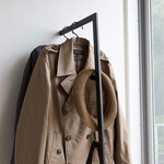 スリムコートハンガー ライン（ブラック） 