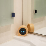 グラビティフリップ サーモメータークロック（イエロー） 