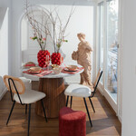 ストロベリーズ レッド 24cm フラワーベース 