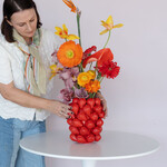 ストロベリーズ レッド 24cm フラワーベース 