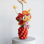 ストロベリーズ レッド 24cm フラワーベース 