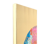 フラワーエレファント90x120cm タッチドピクチャー 