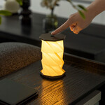 Mini Hexagon Twist Lamp（ミニヘキサゴン ツイストランプ）Walnut Drift 