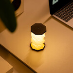 Mini Hexagon Twist Lamp（ミニヘキサゴン ツイストランプ）Walnut Drift 