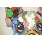 【完売】ブルドッグ(オレミミ) 50×50㎝ 
