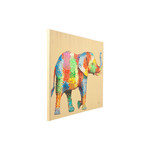 フラワーエレファント90x120cm タッチドピクチャー 
