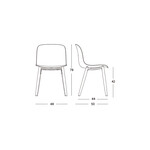 MAGIS (マジス) SUBSTANCE WOOD LEGS (サブスタンス ウッドレッグス) ダイニングチェア 