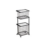 tower（タワー）ランドリーワゴン+バスケット 