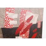 【在庫なし】パターン ブラック/レッド 38×30cm 
