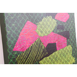 【在庫なし】パターン グリーン/ピンク 38×30cm 