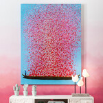 フラワーボート160x120cm タッチドピクチャー 