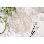 【在庫なし】Chilewich(チルウィッチ)Petal Round(ペタルラウンド)Champagne(シャンパン)Φ38cm 