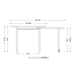 KAPELL（カペル）Ⅱ 伸長式ダイニングテーブル 