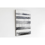 ボーダーブラックホワイト 80×100cm 