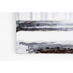 ボーダーブラックホワイト 80×100cm 
