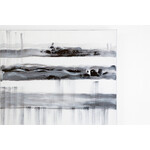 ボーダーブラックホワイト 80×100cm 