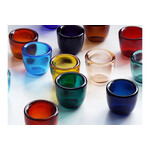 HAND-BLOWN GLASS TEA LIGHT（RoseBeige） 