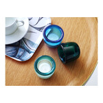 HAND-BLOWN GLASS TEA LIGHT（RoseBeige） 
