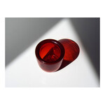 HAND-BLOWN GLASS TEA LIGHT（Geardman Red） * 