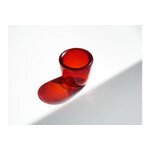 HAND-BLOWN GLASS TEA LIGHT（Geardman Red） * 