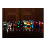 HAND-BLOWN GLASS TEA LIGHT（RoseBeige） 