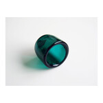 HAND-BLOWN GLASS TEA LIGHT（Peacock Green） * 