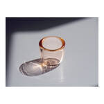 HAND-BLOWN GLASS TEA LIGHT（RoseBeige） 
