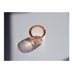 HAND-BLOWN GLASS TEA LIGHT（RoseBeige） 