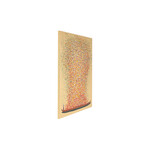 フラワーボートゴールドレッド100x80cm　タッチドピクチャー 