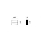 ストリングポケット ホワイト / 石膏ボードアンカー付き 