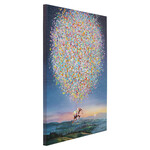 フライングエレファント アットナイト 80x100cm キャンバスピクチャー * 