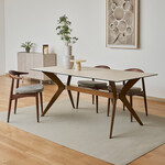 カリガリス トウキョウ セラミック ダイニングテーブル ／ Calligaris TOKYO ceramic Dining table[CS18-FR] P5C 天板：P32C トラベルチーノ　脚：P201 ウォールナット