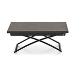 カリガリス コヌビア マジックジェー 伸長・昇降式リビングテーブル ／ Calligaris connubia MAGIC-J Table [CB5041-A] P94/P13E P15/P11E　マットブラック/ヴルカーノ
