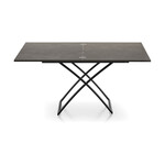 カリガリス コヌビア マジックジェー 伸長・昇降式リビングテーブル ／ Calligaris connubia MAGIC-J Table [CB5041-A] P94/P13E P15/P11E　マットブラック/ヴルカーノ